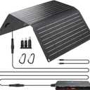 Ecosonique 20W Portable Solar Panel with Detachable Power Hub, 19V DC/USB-A QC 3.0/USB-C PD 18W ETFE IP67 Waterproof Folding Solar Phone Charger for Camping, Compatible with Smartphone, Power Station