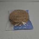 kilofly Natural Water Hyacinth Weave Placemat Round Braided Rattan Tablemats 11.8 inch x 4pc