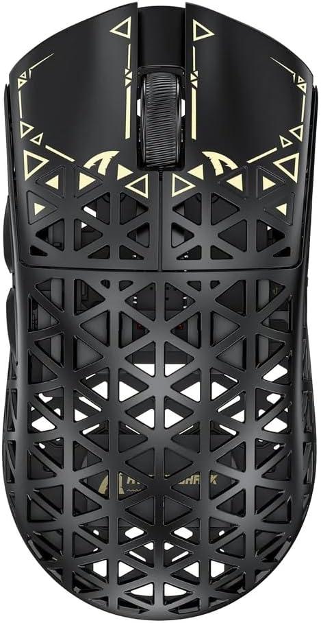 ATTACK SHARK R5Ultra 8K Carbon Fiber Wireless Gaming Mouse with 42000 DPI -PAW3950 MAX Sensor -39g Ultra-Lightweight-Nordic 52840 MCU Chip-Wired/BT/2.4GHz Wirelss Programmable Mouse for PC/Mac (Black)