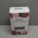 Baby Sling Carrier 2026 Baby Carrier Newborn to Toddler Sling Lightweight Baby Carrier Sling with Adjustable Straps Toddler Carrier Wrap for 10-30 lbs(Black Sailboat)