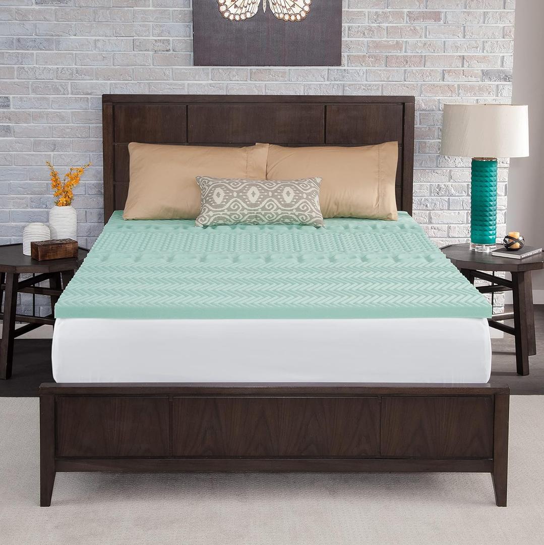 Dream Serenity EcoZone 1.5" Memory Foam Mattress Topper Queen
