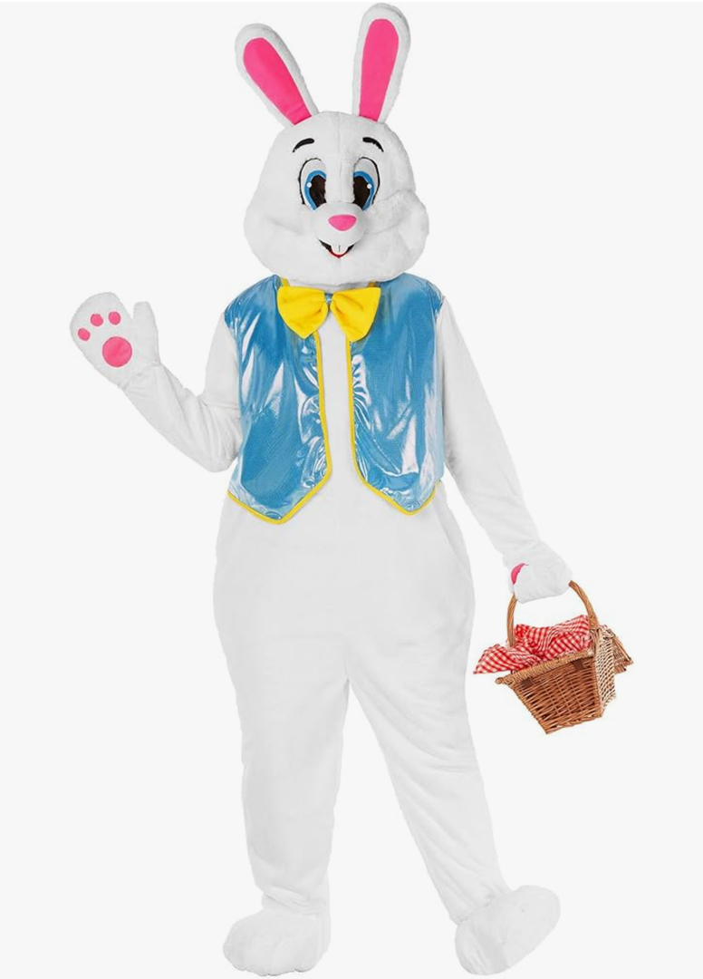 Morph Easter Bunny Costume Adult Rabbit Mascot Outfit Bunny Suit for Adults - Perfect for Easter Costumes and Events X-Large