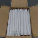 Baquler 100 Pcs 9.7 Inch LED Flameless Taper Candles Bulk Battery Operated Taper Candles Flickering Candlesticks for Wedding Church Holiday Table Decoration