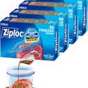 Ziploc Quart Food Storage Freezer Bags, New Stay Open Design with Stand-Up Bottom, Easy to Fill, 30 Count (Pack of 4)
