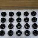 20pcs M12x1.5 Spline Lug Nuts - Compatible with 1998-2022 Honda Accord/CRV, 1983-2020 Toyota Camry, 1996-2013 RAV4, One-Piece Design Factory Wheel Lug Nut Set with Socket Key (Black)