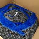 9x12 Large Area Rug, Bright Blue Soft Ultra Fluffy Plush Rug