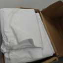 Amazon Basics 4 Piece Bed Sheet Set, 100% Cotton Jersey, Includes Super Soft, Flat and Fitted Sheets, Pillowcase, Full, White, Solid