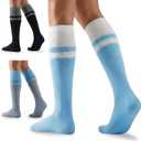 Bamboo Viscose Compression Socks - Knee-High Support for Nurses, Pregnancy, Travel (Regular/Non-slip) (XL)