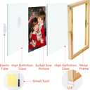 Golden State Art 5x7 Floating Picture Frames 2 Pack, Light Gold Vertical