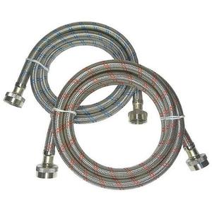 Stainless Steel Washing Machine Hoses 3/4x3/4 3ft