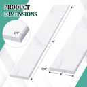 White Marble Threshold 4x36x5/8 Inch Marble Window Sill Shower Curb Top Tile Door Transition Bathroom Vanity Backsplash for Shower Pan System Jambs Fireplaces(Classic Style)