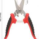 Straight Cut Shears Heavy Garden Scissors Electrician Scissors Duty Metal Sheet Cutter 180mm Gardening Scissors with Non Slip Handle for Cutting Hard Meterial