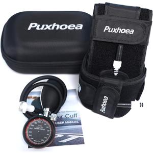 Puxhoea BFR Blood Flow Restriction Bands for Arms Legs Occlusion Training, Build Muscle Without Weightlifting Accurate Pump to Precisely Apply Pressure, for Men and Women Fitness Workouts (2 Leg Bands)
