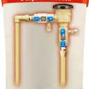 Backflow Preventer Cover Insulated Pouch (5F),The Original Pipe Insulation Cover, Pressure Vacuum Breaker Cover,Winter Outdoor Sprinkler CoverThicken 5 Layers of Material(17" W x 20" H) (Beige)