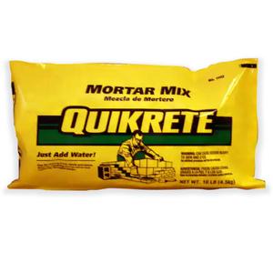 QUIKRETE Construction Grade Mortar Mix of Masonry Cement and Graded Sand for Laying Brick, Concrete Units, and Stone, 10 Pounds