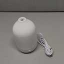 Essential Oil Diffuser, 100ml Aromatherapy Diffuser, Mini Ultrasonic Diffuser for Essential Oil, Home, Office, Cool Mist Humidifier with 7 Led Light, Auto Shut-Off, White