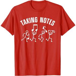 Funny Music Art for Men Women Musical Note Gag Music Lover T-Shirt, L