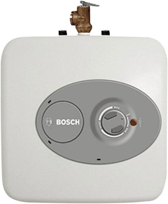 Bosch ES4 Point-of-Use Mini-Tank Water Heater, 4-Gallon, 
Special Feature	compact design, wall/floor mounting, glass-lined tank for long service life
Color	white,grey