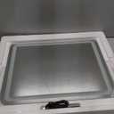 ROLOVE 22x17 Inch Lighted Vanity Mirror with Dimmable LED Lights - 3 Color Modes, Smart Touch Control & 360 Rotating Base - Desk Makeup Mirror (White)