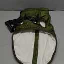 AIMYDOG Warm Dog Winter Coat, Cold Weather Jacket with Built-in Harness, Reflective & Adjustable Comfortable Pet Vest, Windproof Apparel for Small Medium Large Dogs (Green), XXL