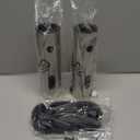 Electric Salt and Pepper Grinder Set, Pepper and Salt Shakers, Auto Pepper Mill with Rechargeable Base/Led Light/Adjustable Coarseness, Kitchen Essentials Ideal for Daily Use & New Home Gift (Stainless steel color)