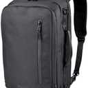 Kenneth Cole REACTION Parker 16" Polyester Tech Covertible Backpack/Briefcase, Black