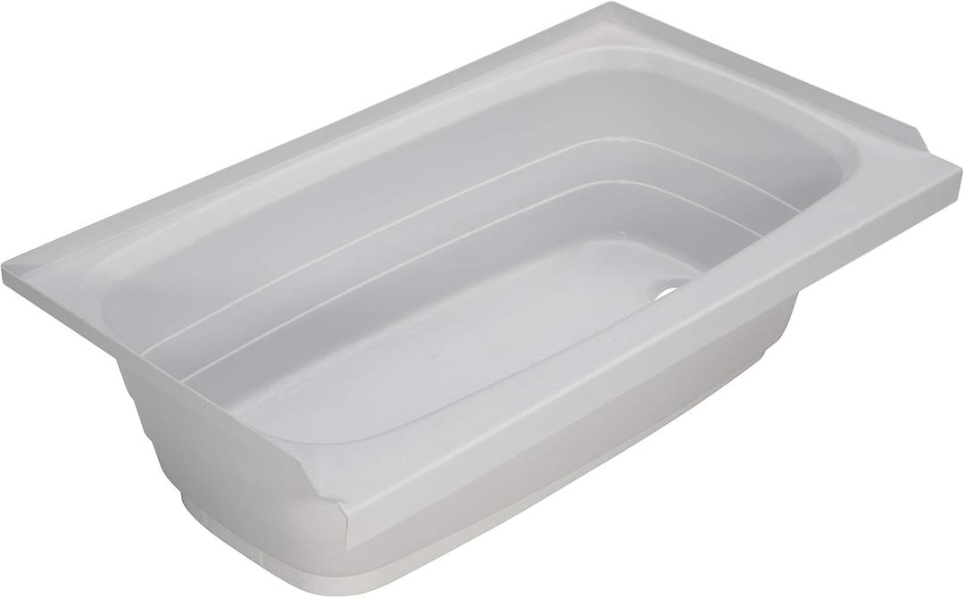 Lippert Replacement 24" x 40" White Bathtub with Right Drain, Scratch-Resistant ABS Acrylic for RVs, Travel Trailers, 5th Wheels, Motorhomes - W2440RHSPK