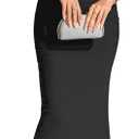 KUTUMAI Off The Shoulder Maxi Long Dress Corset Ruched Bodycon Formal Wedding Guest Dresses for Women Black S