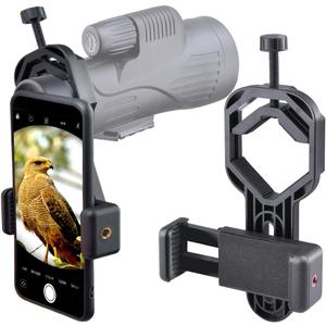 Smartphone Telescope Adapter Camera Mount, Universal Phone Mount, Work with Telescope Spotting Scope Microscope Monocular Binocular - Fits iPhone, Samsung, HTC, LG and Smartphone (Basic Edition (Plastic))