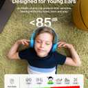 Belkin SoundForm Mini - Wireless Bluetooth Kids Headphones, 30H Battery, 85dB Safe Volume Limit, Built-in Microphone - Toddler On-Ear Earphones for iPhone, iPad - Ideal for School - Blue w/Case