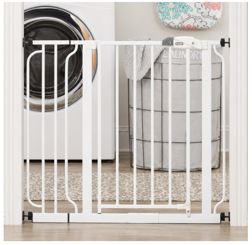 Regalo Safety 29"-38.5" Easy Step Baby Gate, Bottom of Stairs & Doorways