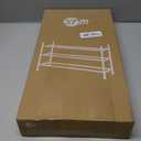 STORAGE MANIAC Long Expandable Shoe Rack, 18 Pairs Metal Wide Stackable Shoe Rack, Adjustable Shoes Shelf, Freestanding Shoes Organizer for Closet, Entryway, Hallway, Garage, Front Door, 3 Tiers (Black)