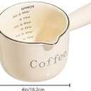 2Pcs Ceramic Espresso Measuring Cups, Espresso Shot Mugs & Coffee Accessories, for Brewing & Measuring (White)