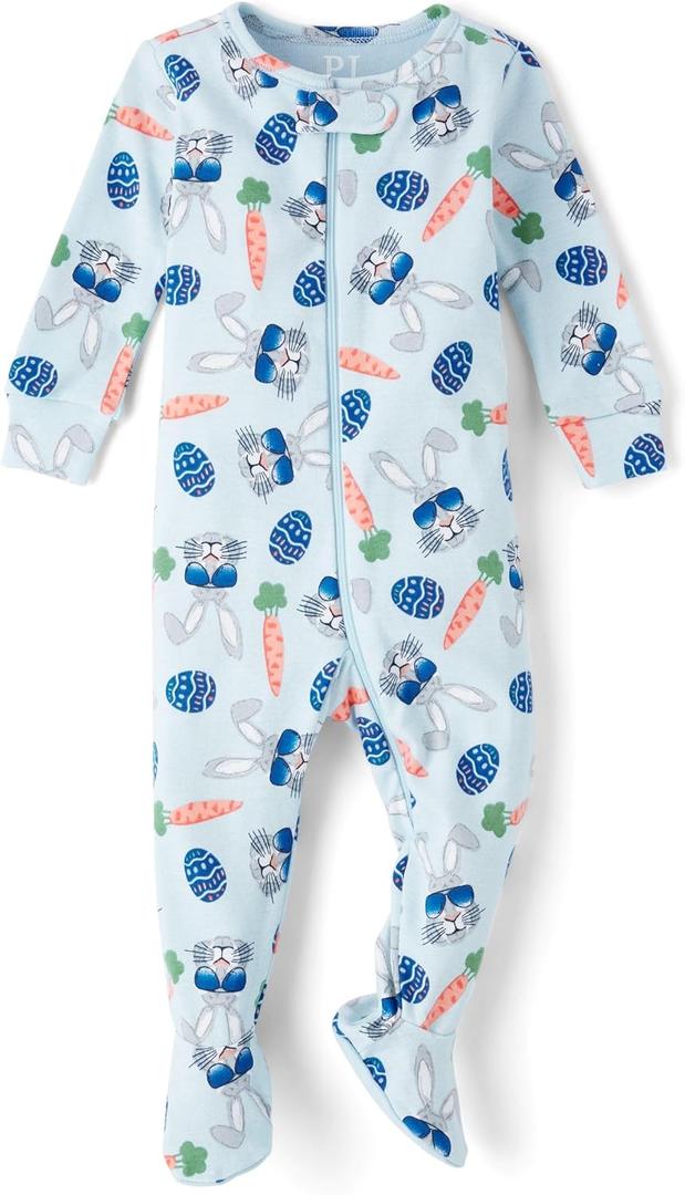 The Children's Place Sibling Matching Easter Pajamas (4T, Cool Bunny)