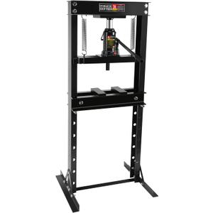 H-Frame Hydraulic Shop Press with Stamping Plates to Bend