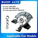 698-374 698-375 Front Right and Left Side Steering Knuckle & Wheel Bearing Hub Assembly For Volkswagen Beetle 1998-2010,for Golf 1999-2006 2010 Replaces#1J0407256AG 1J0407255AG
