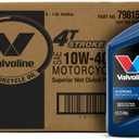 Valvoline 4-Stroke Motorcycle SAE 10W-40 Motor Oil 1 QT, Case of 6