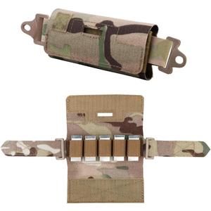 Tactical Helmet Counterbalance Weight Bag NVG Counterweight Pouch with Five Counter Blocks for OPS Fast BJ PJ MH (Green camouflage)