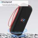 DIGIROOT Switch Case for Nintendo Switch 2 (2025) and Switch / OLED, Portable Travel Carrying Case, Slim Hard Shell Protective for Switch 2 Accessories with 10 Game Card Slots (Black & Red)