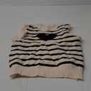 Floerns Toddler Girl's Striped Print Knitwear Pullover Tank Ruffle Trim Sweater Vest (No Size)
