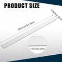 Zonon 2 Pcs 6061 Aluminum Flat Bar 1/8 Thickness x 1'' Width x 36'' Length General Purpose Plate Metal Aluminum Bar