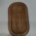 4 Pcs Wooden Dough Bowls, Table Centerpiece for Candle Making, Rustic Vintage Carved Pine Wood Candles Decoration Bowls, 1062inch, for Home Decoration DIY Crafts, Brown