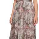 S.L. Fashions Women's Plus Size Long A-line Gown W/Flutter Sleeves & Ruched Waist, Wedding Guest, Party Dress, L