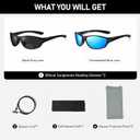 Bifocal Reading Sunglasses Men Women Sports Style Sun Reader Wrap Around Build-In UV Protection Driving glasses LK6092