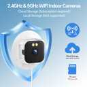 3MP Window Camera,2.4Ghz & 5Ghz WiFi Dome Cameras for Home Security for Indoor & Outdoor Monitoring,ChroMax AI Color Night Vision,24/7 Recording,Person & Motion Detection,Easy Install1 Pack