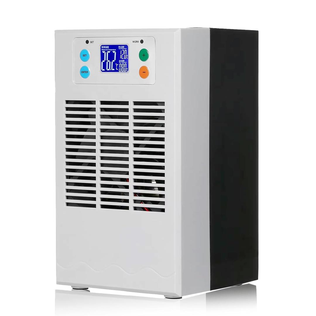 Electric Water Heater Chiller, AC 100240V 20L Aquarium Chiller ABS Housing Digital Display Intelligent Temperature Control 70W with Pump for Fish (US Plug Pump US Plug 110V)