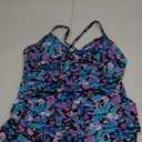 RELELCIGA Womens Tankini Top V Neck Ruched Tummy Control Bathing Suit Top (XX-Large, Mutil Floral)