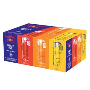 Red Bull Energy Drink Variety Pack, Red Edition, Amber Edition and Yellow Edition Energy Drinks, 8.4 Fl Oz, 24 Cans (EXP 01/09/27)