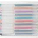 MUJI Smooth Gel Knock Type Pen 0.5mm 10 Colors Set (Japan import)