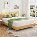 EGOHOME 8 Inch Queen Mattress, Memory Foam Mattress in a Box with Cooling Green Tea Gel, Relieve Pressure with Medium Firm Support, CertiPUR-US Certified, 80''L x 60''W, White